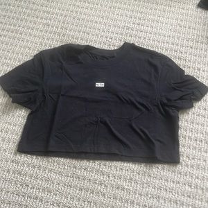 KITH Black Crop Tee